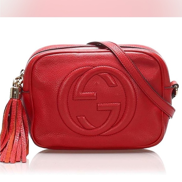 Gucci Vibrant Red Crossbody Bag - Picture 1 of 3